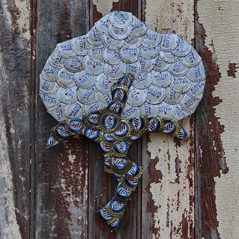 Bottlecap Artwork -- Cotton Boll