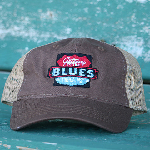 Gateway to the Blues Trucker Hat-Brown