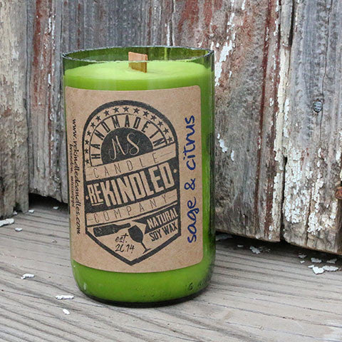 Mississippi Made Rekindled Candles - Sage Citrus