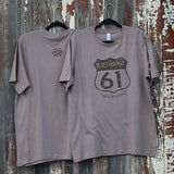 Gateway to the Blues Highway 61 Distressed Sign T-Shirt